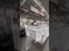 Filmación in situ del proceso de producción de la propia fábrica de tejidos de Jiarui Textile Company
