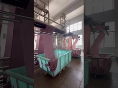 Filmación in situ del proceso de producción de la propia fábrica de tejidos de Jiarui Textile Company