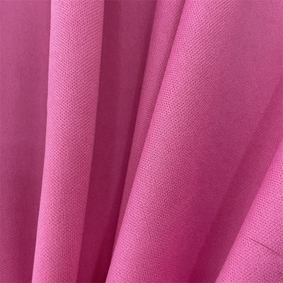 Double Face Fabric Polyester Double Knit Fabric For Garments Yarn Count 75D